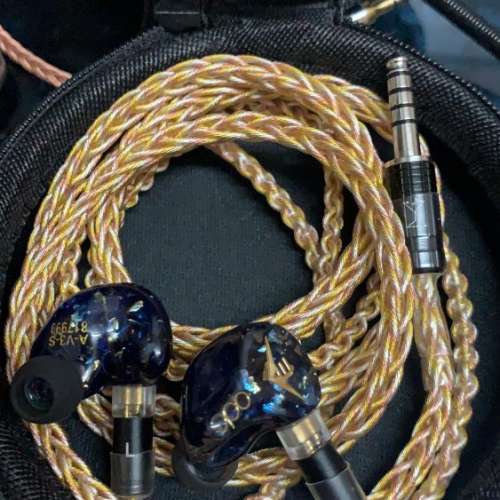 新品 冷凍單晶金銀銅耳機線升級線 Shure QDC 64audio fender campfire westone 2.5...