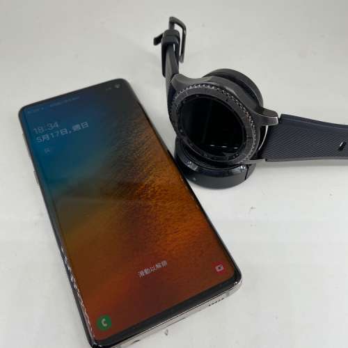 SAMSUNG GALAXY S10 8+128gb 連GEAR S3 Frontier