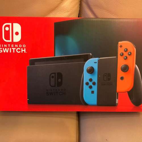 Nintendo Switch 全新 英版 主機 Neon Blue Red Console 任天堂 紅藍色 大電版 電力...