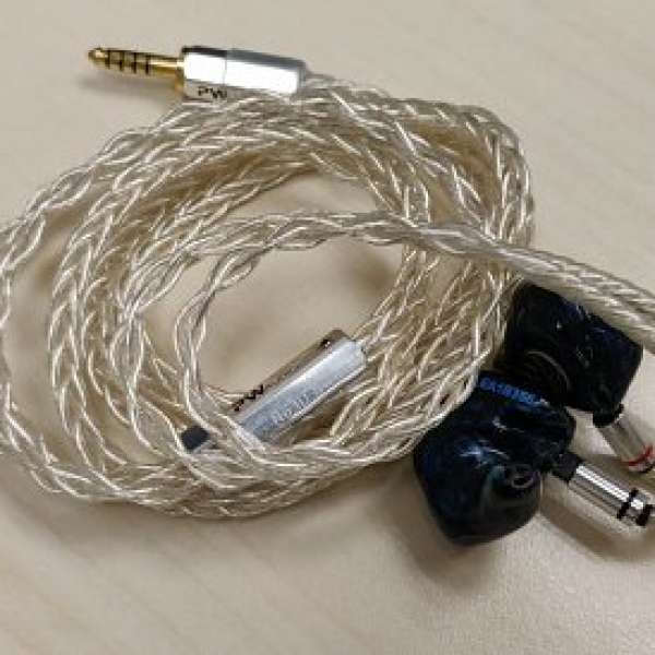 Pw Audio No.10 8 wired CM 頭耳機線 (4.4mm平衡插頭)