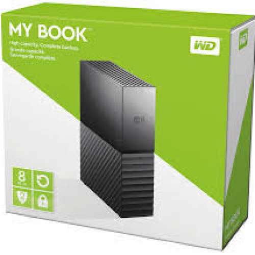 全新未開盒WD mybook 8TB外置硬碟，香港行貨有保養