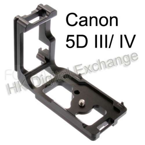 全新 Canon 5D III/ 5D IV 專用金屬手柄連L形快拆板 L架, 尚有多款相機型號, 順豐免...