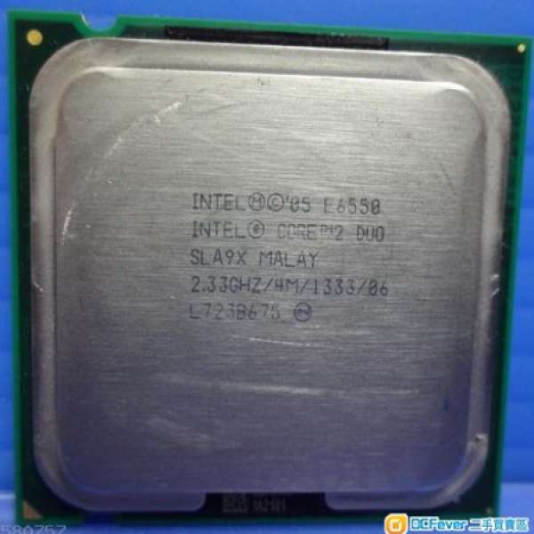 Intel Core 2 Duo E6550 雙核心 2.33GHz LGA775 Socket LGA 775 Processor CPU