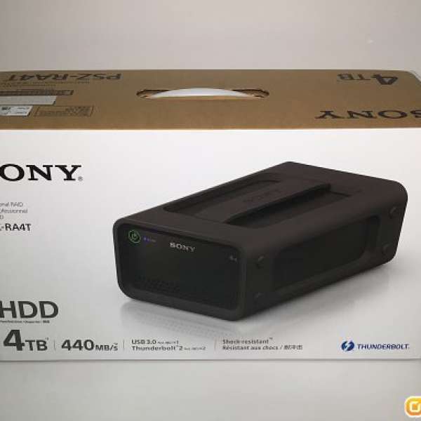 Sony 4TB Ruggedized HDD thunderbolt 2 USB3.0