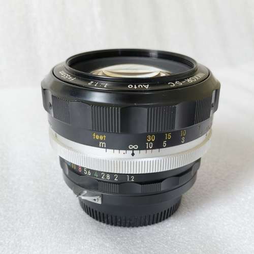 Nikon 55mm F1.2 s.c  已改Ai接環 標準鏡王  酒紅色coating  全新一樣,可作收藏。