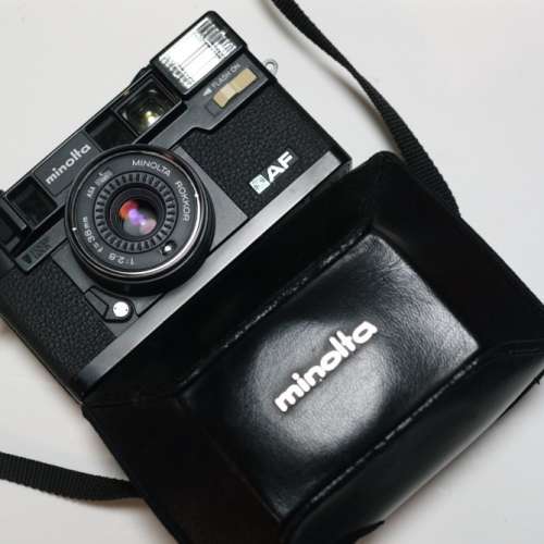 Minolta Hi-Matic AF 38mm F2.8 連皮套