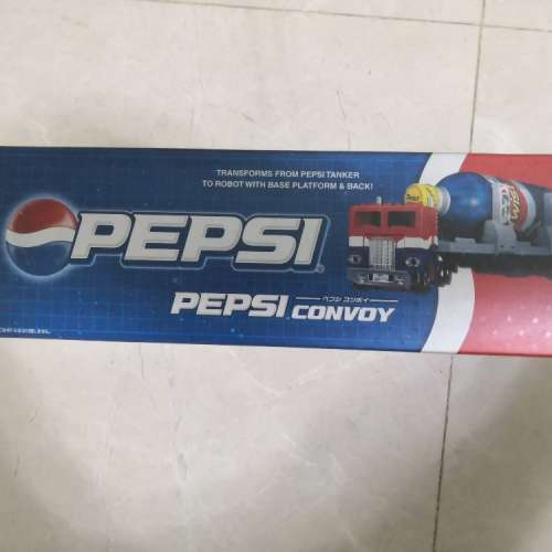 (TAKARA) Transformers: Pepsi Convoy 柯栢文貨車 + PEPSI 汽水罐2個