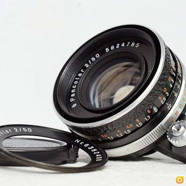 東蔡三寶先行版 Carl Zeiss Jena Pancolar 50 f2 (Double Ring)