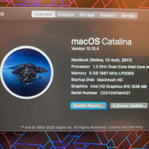 Apple Certified Refurnished  MacBook 12” 2017 Space Grey 256GB
