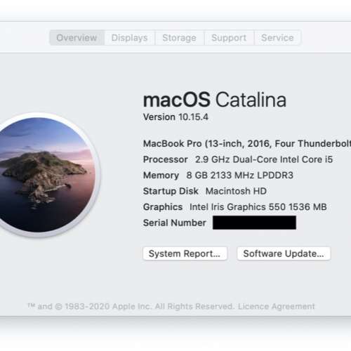 MacBook Pro 13-inch, 2016 with Touch Bar Space Grey