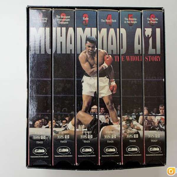 Muhammad ALI BOXING 原裝美國 錄影帶 x 6 拳擊 搏擊 泰拳 拳王 阿里 經典珍藏 限量...