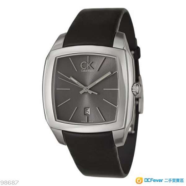 瑞士製 Calvin Klein Quartz Watch CK 皮帶石英手錶 with box