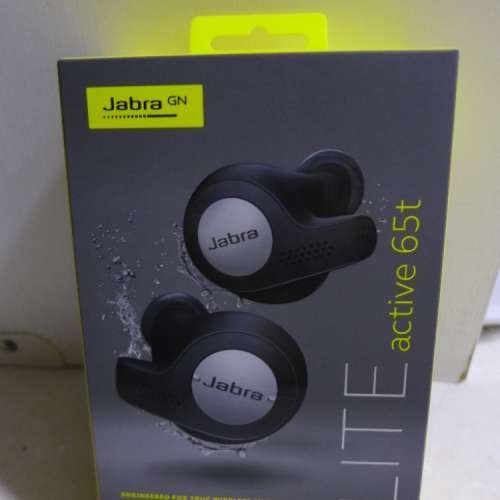 全新未開封Jabra Elite Active 65t 無線藍牙耳機黑色