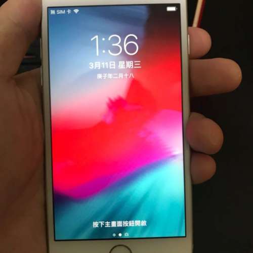 8成5新 iPhone 6s 白色淨機 64GB 電量93%