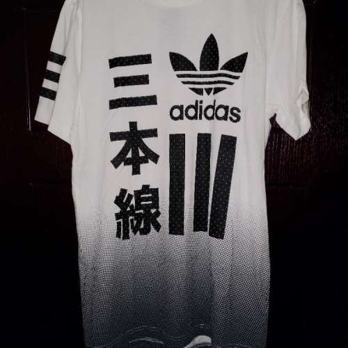 Adidas Originals 三本線 Tee T-shirt 前後印花 日本logo 全新有牌