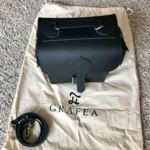 Grafea Black Leather Camera Bag