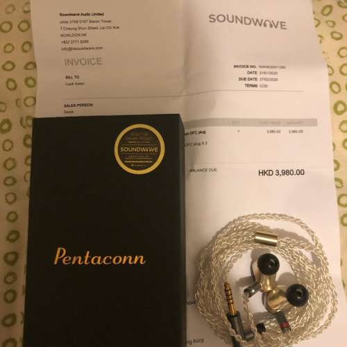 Pentaconn Ear 8芯純銀耳機線4.4mm