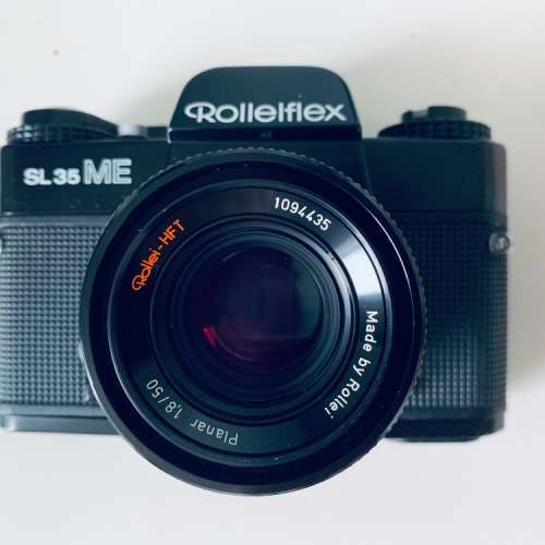 rolleiflex sl35 ME 連 rollei qbm mount 50mm f1.8 planar hft 機械相機有測光又...