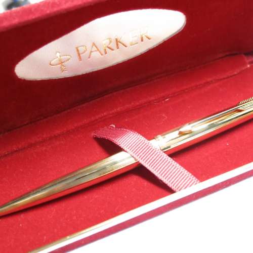 Parker 75 Imperial Gold Plated Ballpoint Pen Original Box ~ 派克75 Imperial包...