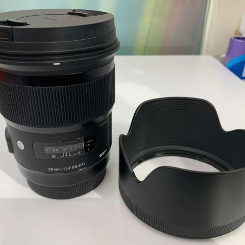 Sigma 50mm f1.4 ART, Canon Mount,  行貨2020年1月頭萬成買入有單有盒有保養，