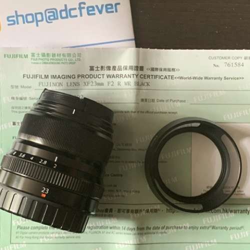 Fujifilm XF 23mm F2 R WR