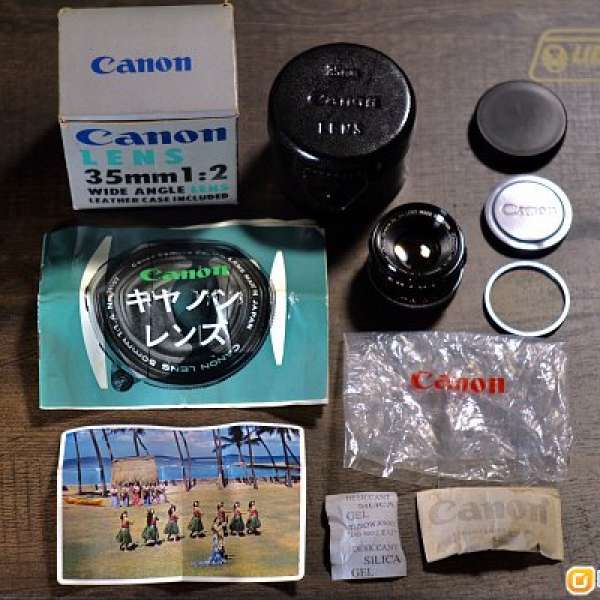 收藏級 Canon 35mm f2 LTM 旁軸相機 鏡頭