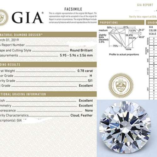 現場GIA鑽石 力推78份H/Si1 diamond 80份邊緣好貨 代制作 香港註冊珠寶樓上店， 有...