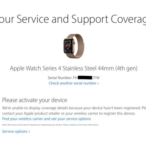 Apple Watch Series 4 Stainless Steel 44mm (4th gen)