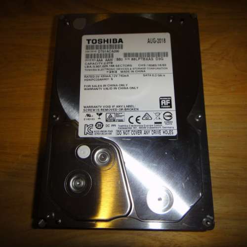 Toshiba DT01ACA200 2TB 3.5吋硬碟