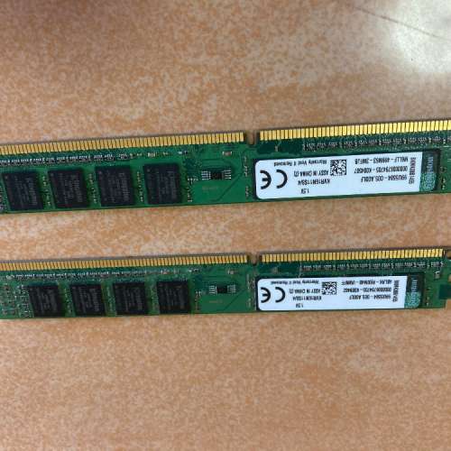 Kingston KVR16N11S8/4  2條4gb  ddr3 ram