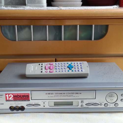 日本 Sharp 聲寶牌 VHS 6磁頭HiFi 鈦金屬磁頭麗音錄影機，