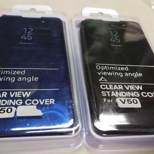LG V50 鏡面cover套 / 四邊全包透明套 / 玻璃貼