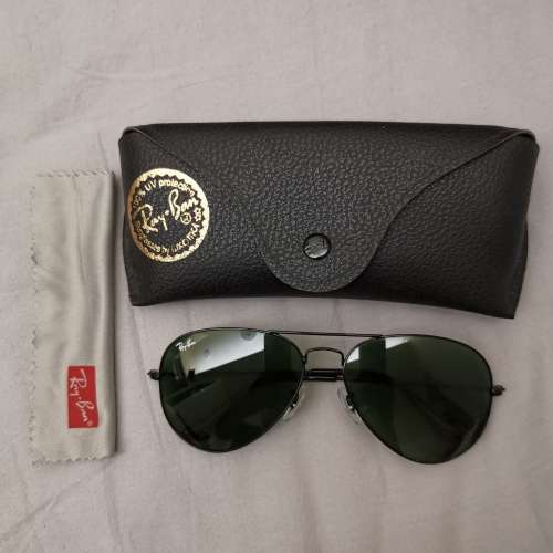 全新 Ray Ban RB3025太陽眼鏡3色可選 鏡面/金屬墨綠/藍 金屬 鏡片 Aviator Classic