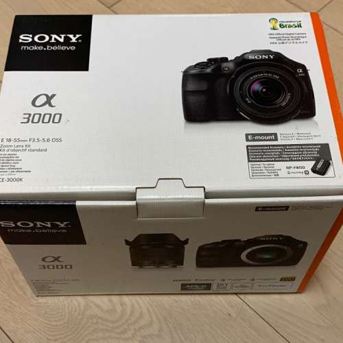 Sony A3000 無反相機 連 Sony E 18-55mm F3.5-5.6 OSS 鏡頭