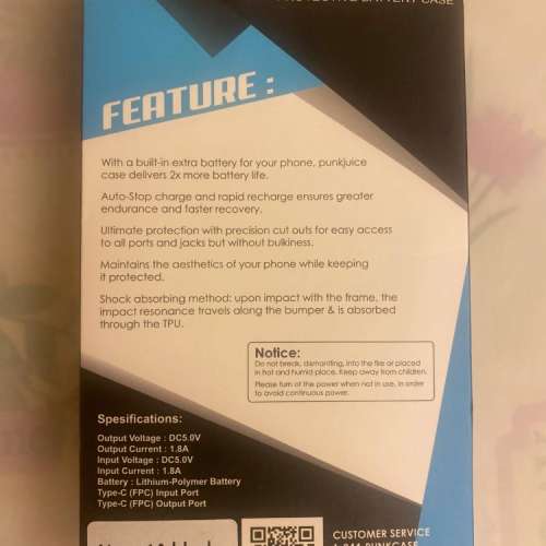 PUNKCASE GALAXY NOTE 10 5200MAH BATTERY CHARGER W/ USB PORT SLIM CASE [BLACK]