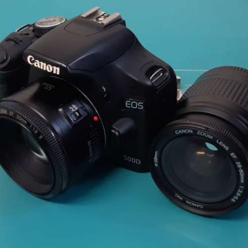 Canon 500D kit set , Canon  EF 50mm 1.8 II,