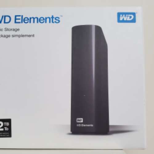 全新 Western Digital WD Elements Desktop 12TB (USB 3.0) 外置硬盤 ext. HDD Har...