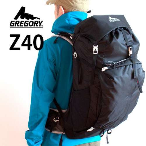 全新 Gregory Z40 Backpack 42L Size L 黑色 輕量級 網背透氣 背包