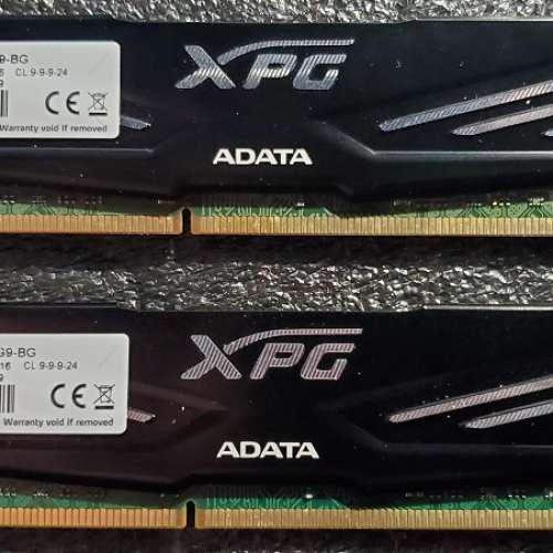 AData DDR3-1600 2GB Ram *2 共 4GB