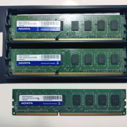 Adata DDR3 1333 2G x2,  4G x1