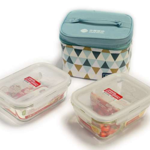 LOCK&LOCK 630ml 微波爐 焗爐 耐熱 玻璃 食物盒 飯盒 餐盒 Food Container Glassware