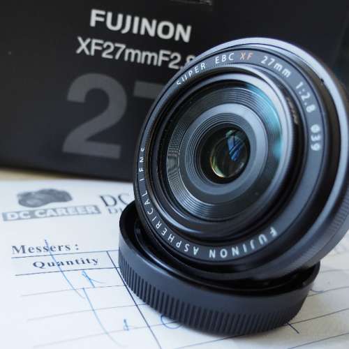 接近全新Fujinon XF27mm F2.8