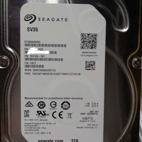 Seagate SV35 3Tb  3.5" Hard Disk