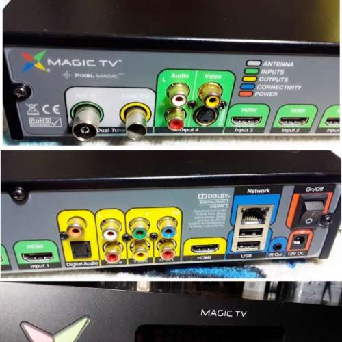 第二部 MAGIC TV-8000D 數碼高清盒 1T 代用搖控,不包12V火牛