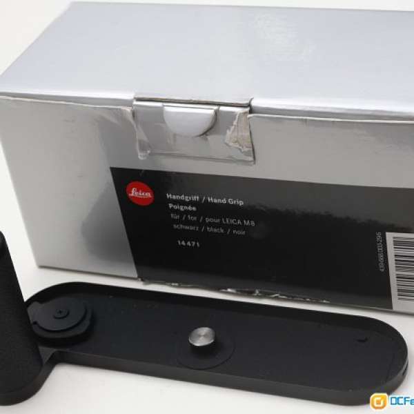 Leica Handgrip  14471  黑色  M8，M8.2，M9均合用，保護膠紙未除 95新