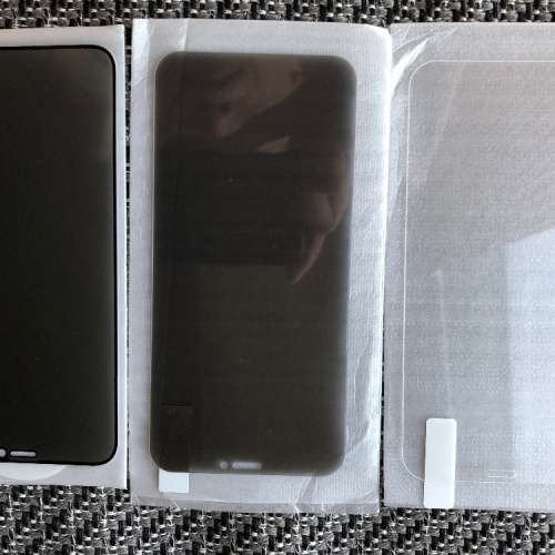 iPhone X, XS, 11 Pro 全屏高清鋼化玻璃保護貼， 防偷窺保護貼