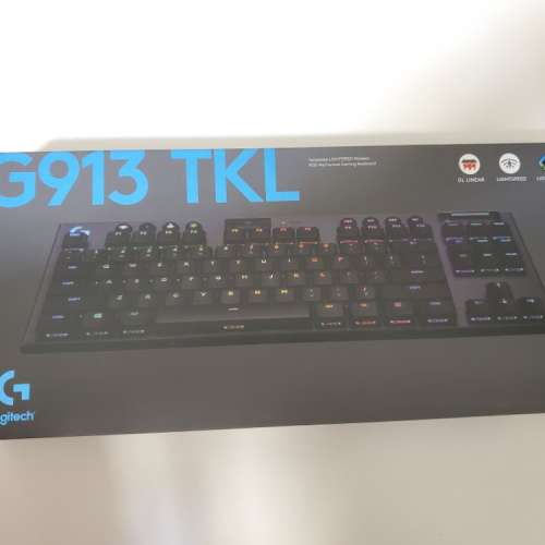全新 Logitech Keyboard 羅技 G913 TKL 無線80%機械式遊戲鍵盤