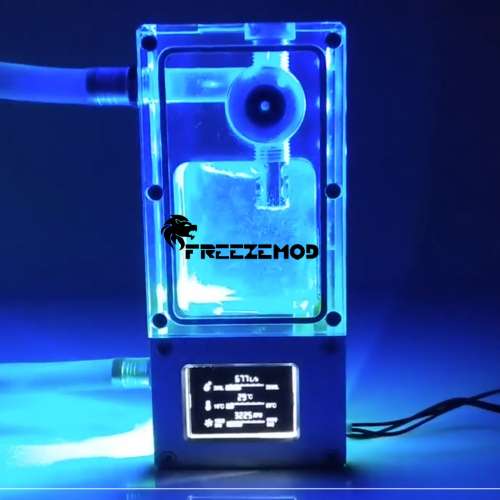 FREEZEMOD BOX-ZNSX電腦水冷流量測速RGB智能小尺寸水箱