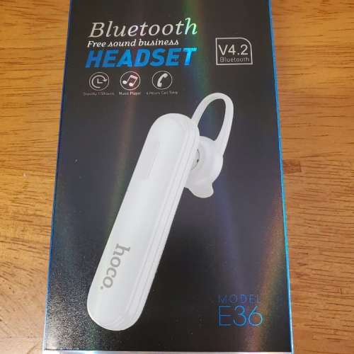 Hoco 藍芽耳機 E36 (全新白色)