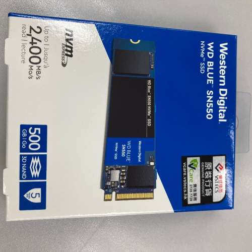 WD SN550 Nvme SSD 500GB